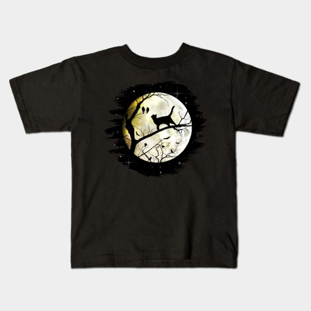 Night Creatures Kids T-Shirt by EnchantedWhispers